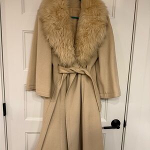 Vintage 1960s Coat, Petite Junior Originals by Ruby Martin Fur Collar Coat